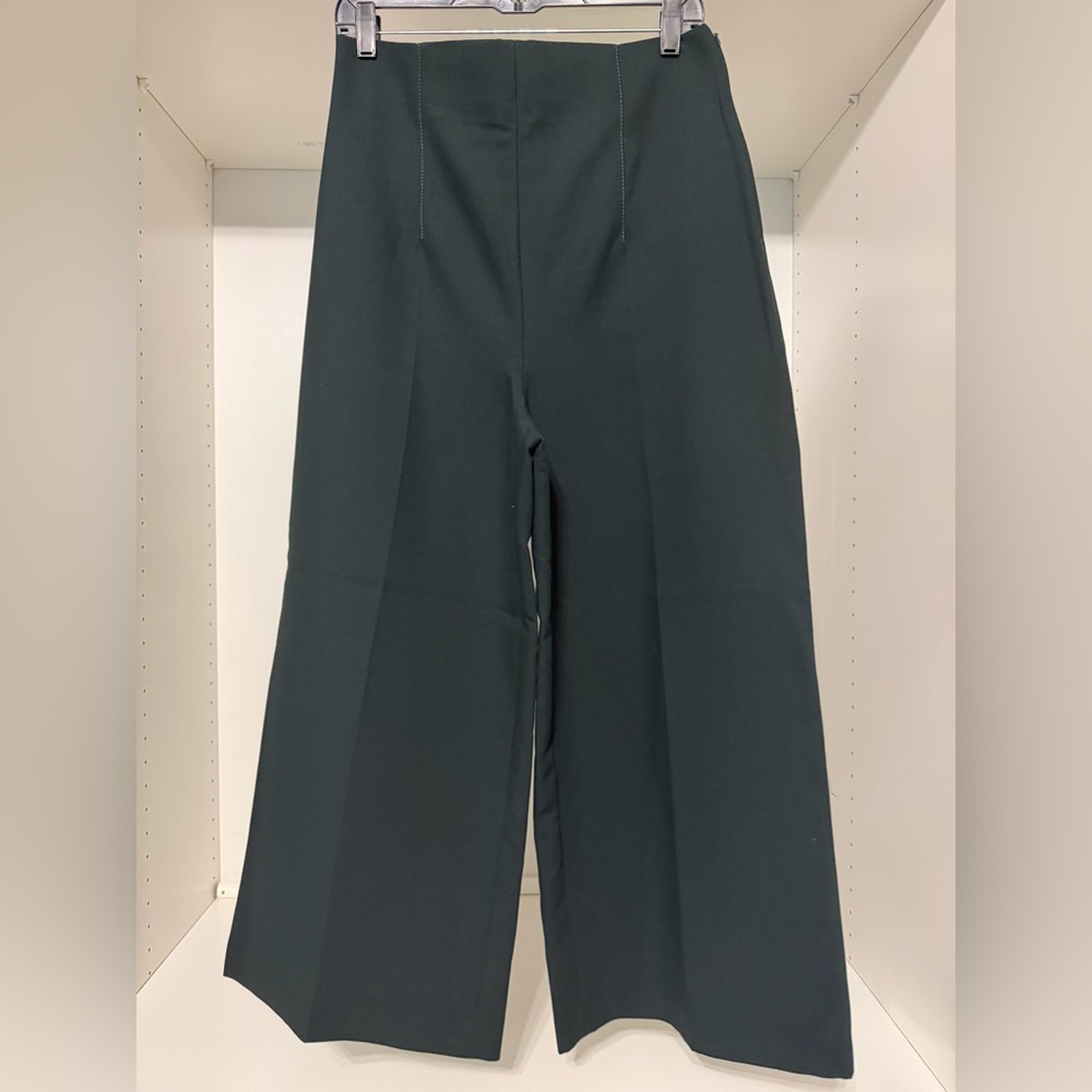 Zara Dark Green Wide Leg Pants